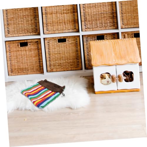 Hohopeti Kleines Haustier Schlafsack Hängende Tasche aus Atmungsaktivem Hautfreundlichem Material Winddicht und Waschbar Warmes Nest für Hamster und Eichhörnchen Große Kuschelhöhle für Hohopeti Kleines Haustier Schlafsack Hängende Tasche aus Atmungsaktivem Hautfreundlichem Material Winddicht und Waschbar Warmes Nest für Hamster und Eichhörnchen Große Kuschelhöhle für von Hohopeti