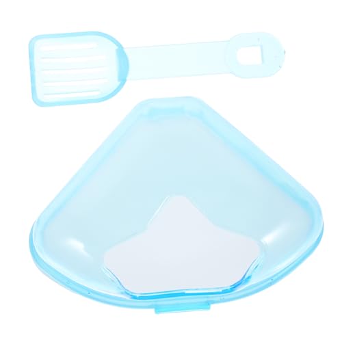 Hohopeti Kleintier Badewanne aus Hochwertigem Abs Multifunktional als Hamsterbad und Toilette Stilvolles Design mit Sternenmuster Kompakte Geruchsneutral für Kleine Haustiere von Hohopeti