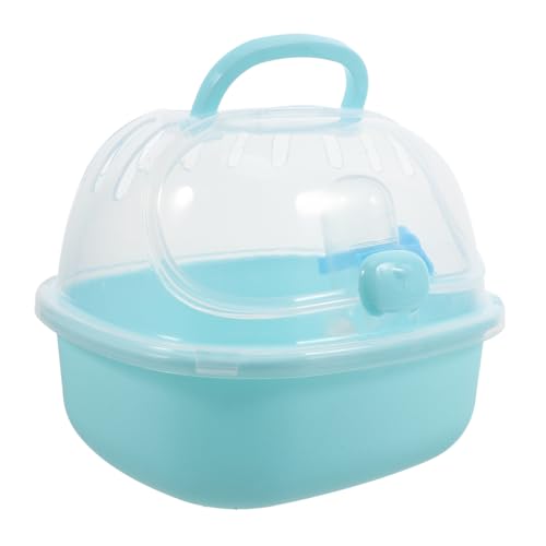 Hohopeti Kompakter Transparenter Hamster käfig für Kleine Haustiere Leichter Kleintier transportkäfig Vielseitiger Hamster reisekäfig für Mäuse und Zwerghamster Praktisches Hamsterzubehör von Hohopeti