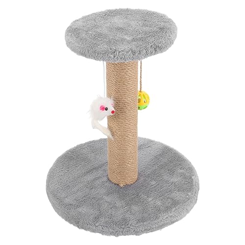 Hohopeti Kratzbaum Für Katzen Aus Sisal Wiederverwendbarer Katzenkratzer Bequemer Katzenkratzbaum Kletterturm Für Katzen Entzückender Katzenkratzer Spielzeug Plattform Massivholz Kratzfest von Hohopeti