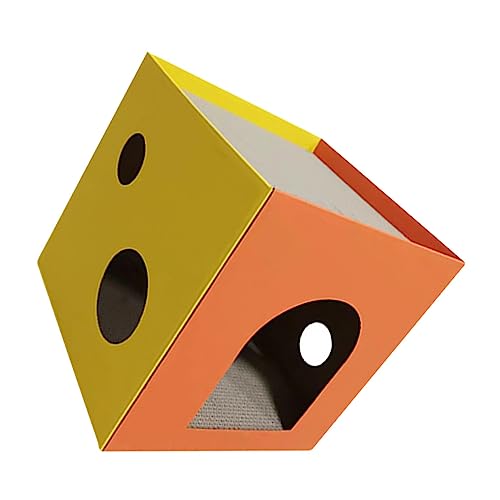 Hohopeti Kratzbaum Für Katzen Spielzeug Schlosskatzenkratzer Kätzchen Würfelhaus Katzenkratzloungebett Katzenhaus Mit Kratzbaum Katzenkratzer Aus Pappe Katzenkratzhütte Orange Sisal Hohopeti Kratzbaum Für Katzen Spielzeug Schlosskatzenkratzer Kätzchen Würfelhaus Katzenkratzloungebett Katzenhaus Mit Kratzbaum Katzenkratzer Aus Pappe Katzenkratzhütte Orange Sisal von Hohopeti