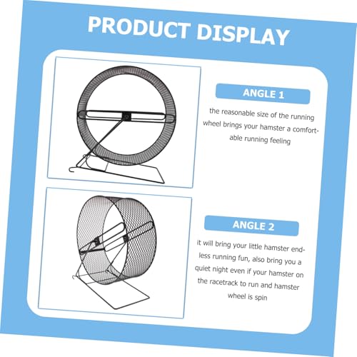 Hohopeti Leises Hamsterlaufrad Stabilem Halterung Robustes Kleintier Trainingsspielzeug für Hamster Igel Chinchillas und Andere Kleine Haustiere Fördert Bewegung und Gesundheit von Hohopeti