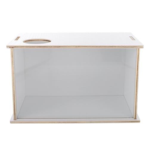 Hohopeti Mehrzweck Sandbad Behälter für Hamster und Kleintiere Dekorative Holz Sand badewanne Leicht zu Reinigen und Platzsparend Geeignet als Toiletten Sandbadbox für Hamster von Hohopeti