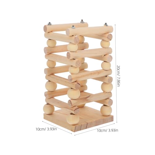Hohopeti Multifunktionaler Kaninchen futterspender aus Holz Langlebiger Gras Rack für Kleintiere Geeignet für Heu Alfalfa und Gras Pflegeleicht und Hygienisch Natürliches Holzdesign für von Hohopeti