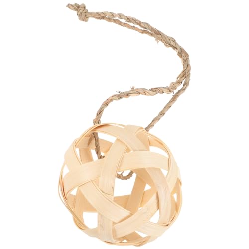 Hohopeti Natürlicher Futterball aus geflochtenem Gras für Kaninchen und Kleintiere Handgeflochten Leicht und Vielseitig zum Aufhängen oder Ablegen Langlebiger Snackspender für Hamster Hohopeti Natürlicher Futterball aus geflochtenem Gras für Kaninchen und Kleintiere Handgeflochten Leicht und Vielseitig zum Aufhängen oder Ablegen Langlebiger Snackspender für Hamster von Hohopeti