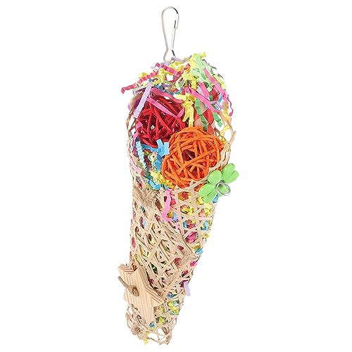 Hohopeti Vogelkäfig- Papagei-beißspielzeug Vogel-beißspielzeug Lustiges Hängespielzeug für Ziervögel Sicher und Hohopeti Vogelkäfig- Papagei-beißspielzeug Vogel-beißspielzeug Lustiges Hängespielzeug für Ziervögel Sicher und von Hohopeti