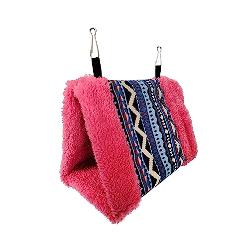 Hohopeti Thickened Parrot Hammock Mit Schönem Muster Dreieckiges Vogelnest Für Winter Warme Schlafgelegenheit Hängend Groß Farbe Nr von Hohopeti
