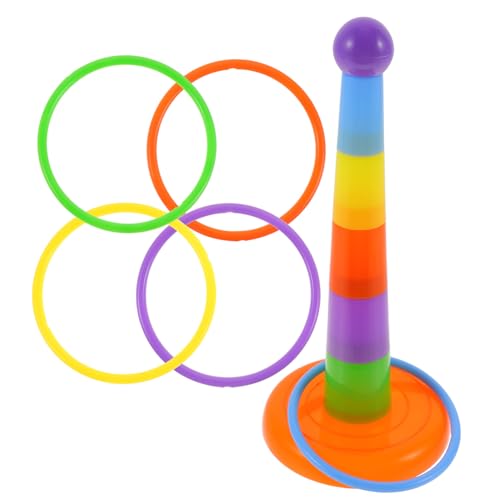 Hohopeti Papageien Lernspielzeug Ringwurfspiel Kreatives Kauspielzeug für Kleine Vögel Wie Wellensittiche und Sicheres Material Interaktives Trainingsspiel für Beschäftigung von Hohopeti
