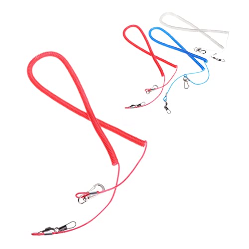 Hohopeti Papageien Trainingsseil Vogelgeschirr Fußkette Zugtrail für Sittiche Parrot Outdoor Leine Elastisch Beißfest Zubehör Zufällige Farbe Zufällige Farbe von Hohopeti