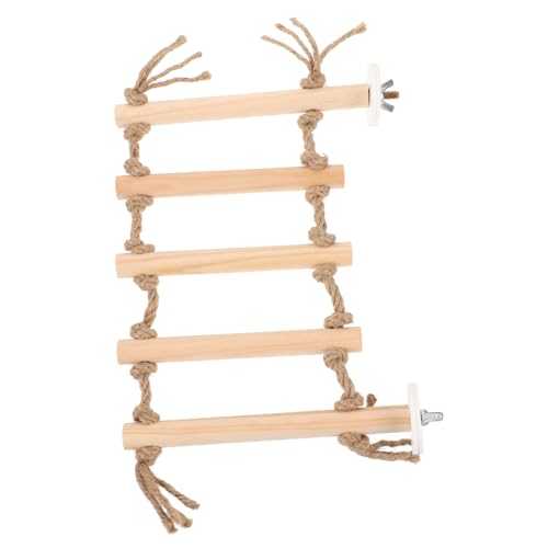 Hohopeti Holzleiter Spielzeug Für Vögel Kletterspielzeug Für Papageien Und Sittiche Mehrschichtige Kletterleiter Perfektes Vogelzubehör Und Spielverhaltens Hohopeti Holzleiter Spielzeug Für Vögel Kletterspielzeug Für Papageien Und Sittiche Mehrschichtige Kletterleiter Perfektes Vogelzubehör Und Spielverhaltens von Hohopeti