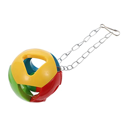 Hohopeti Papageienspielzeug Rund Bunte Kauspielhilfe für Vögel zum Hängen im Käfig Fördert Nagen und Geeignet für Wellensittiche und Nymphensittiche Kompakt und Einfach zu Befestigen von Hohopeti