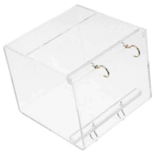 Hohopeti Parrot Bath Box aus Leichtem Acryl Auslaufsichere Vogeldusche mit Glatten Kanten Kleiner Vogelbadewanne für Wellensittiche und Nymphensittiche Praktisches Aufhänge badehaus für Hohopeti Parrot Bath Box aus Leichtem Acryl Auslaufsichere Vogeldusche mit Glatten Kanten Kleiner Vogelbadewanne für Wellensittiche und Nymphensittiche Praktisches Aufhänge badehaus für von Hohopeti