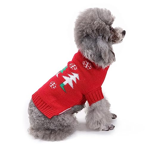 Hohopeti Party-Hundetuch Weihnachts hundekostüm Weihnachten hundekostüm Weihnachtskostüme für Hunde Weihnachtswelpenkleid Pullover Kleider Haustierkleidung Haustier-Partykostüm Halloween von Hohopeti