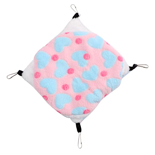 Hohopeti Plüschbett für Haustiere 20 x 20 rosa Herzdruck warmes Hängebett für Heimtierbedarf Hohopeti Plüschbett für Haustiere 20 x 20 rosa Herzdruck warmes Hängebett für Heimtierbedarf von Hohopeti