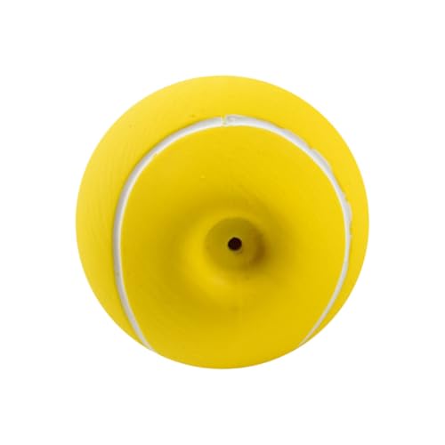 Hohopeti Quietschendes Hundespielzeug aus Robustem Latex Großer Tennisform Kauspielzeug für Welpen und Hunde Interaktives Lautgebendes zur Zahnpflege und Beschäftigung von Hohopeti