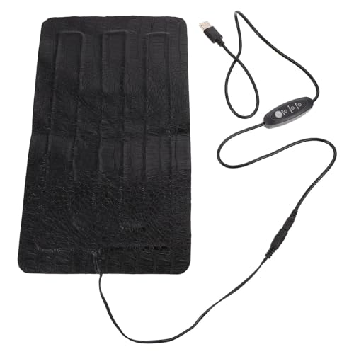 Hohopeti Reptilien Heizmatte USB Temperaturregelung Elektrisch Tragbare Wärmematte für Kleine Haustiere Optik Pflegeleichte Lizard Wärmeunterlage für Reptilien im Winter von Hohopeti