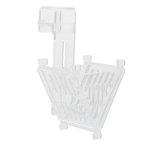 Hohopeti Futterbecher Für Aquarien Roter Fischfutterspender Tapered Feeder Mit Saugnapf Für Gefrorenes Futter Hochwertiges Lebensmittelechtes Material von Hohopeti