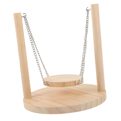 Hohopeti Papagei Schaukel Spielzeug Vogel Holz Sitzstange Plattform Vogel Ausbildung Plattform Papagei Käfig Zubehör Holz Plattform Hohopeti Papagei Schaukel Spielzeug Vogel Holz Sitzstange Plattform Vogel Ausbildung Plattform Papagei Käfig Zubehör Holz Plattform von Hohopeti