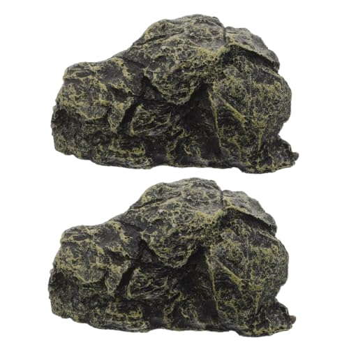 Hohopeti Schildkröten Aquarium Kletterrampe Resin Sonnenplattform mit Versteck Höhle für Wasserschildkröten Amphibien Reptilien Kompakte Basking-plattform Fördert Klettern Sonnenbaden und von Hohopeti
