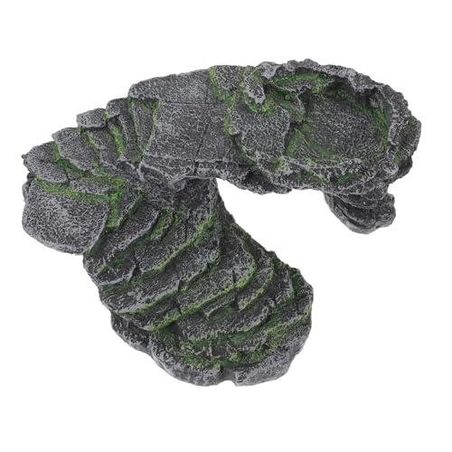 Hohopeti Schildkröten Sonnenplattform Aquarium Dekoration Kleine Reptilien Basking Plattform mit Kletter und Versteckfunktion für Schildkröten Lebensraum von Hohopeti