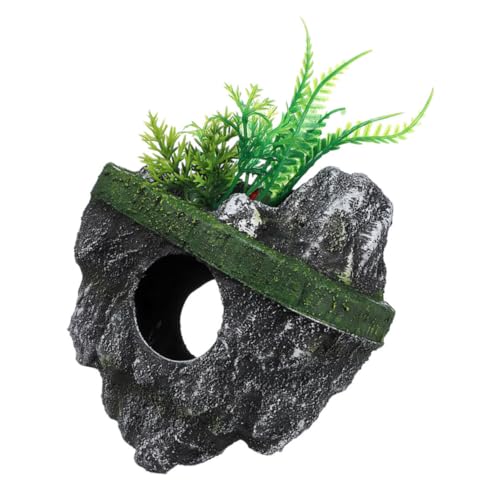 Hohopeti Schwimmender Aquarium dekostein aus Künstlichem Naturstein Naturnahe Terrarium Dekoration Langlebiges Leicht zu Reinigendes Ornament für Fischbecken und Aquarienlandschaften von Hohopeti
