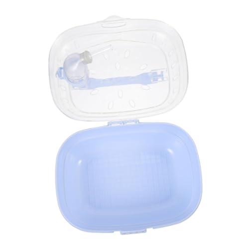 Hohopeti Sicherer Hamsterkäfig aus Robustem Kunststoff Tragbare Kleintier transportbox für Hamster Igel Kaninchen und Meerschweinchen Atmungsaktive Reisebox für Ausflüge und Camping von Hohopeti