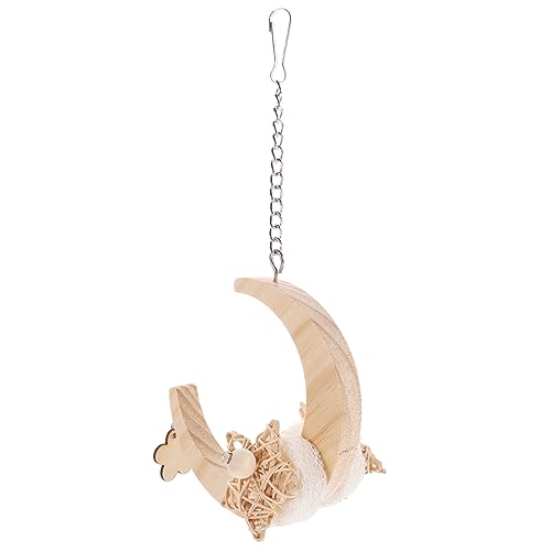 Hohopeti Mondförmiges Vogel-sittich-schaukelkäfig-Spielzeug Papagei-kauspielzeug Aus Holz Übungs-koordinations-vogelbedarf Hohopeti Mondförmiges Vogel-sittich-schaukelkäfig-Spielzeug Papagei-kauspielzeug Aus Holz Übungs-koordinations-vogelbedarf von Hohopeti