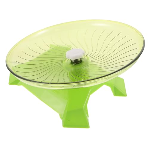 Hohopeti Super Silent Hamster Laufrad mit Stand Fliegende Untertasse Design für Hamster Mäuse Rennmäuse und Igel Ruhiges Platzsparendes Fitnessrad für Kleine Haustiere von Hohopeti