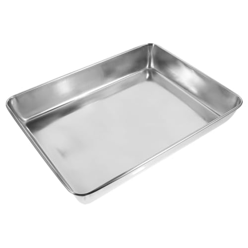 Hohopeti Taubendusche Badewanne aus Dickem Edelstahl Multifunktionale Vogel badewanne für Käfige für Tauben Sittiche und Kleine Vögel Langlebig und Hautpflegend bei Hitze von Hohopeti