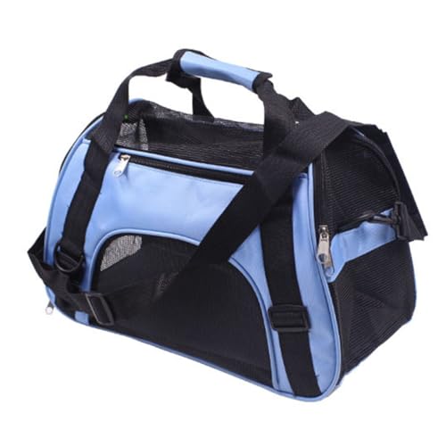 Hohopeti Tragbarer Großer Haustier Rucksack mit Netzfenstern Kratzfest Atmungsaktiv Sicherheitsreißverschlüssen Faltbar für Hunde und Katzen für Reisen und Outdoor einsätze Farbe Blau Hohopeti Tragbarer Großer Haustier Rucksack mit Netzfenstern Kratzfest Atmungsaktiv Sicherheitsreißverschlüssen Faltbar für Hunde und Katzen für Reisen und Outdoor einsätze Farbe Blau von Hohopeti