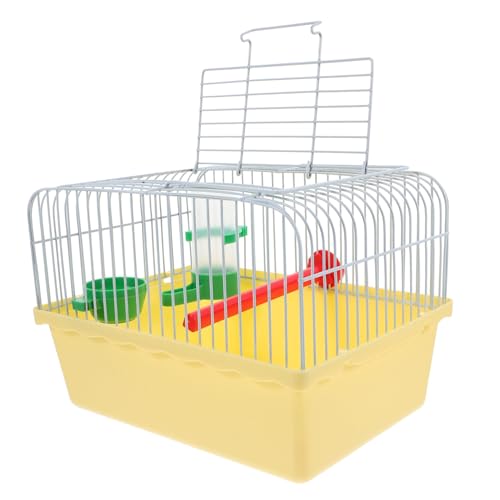 Hohopeti Tragbarer Vogelkäfig aus Abs und Metall mit Futter Wassernapf Geräumiger Kleintier-reisekäfig mit Sitzstange Leichter Transportkäfig für Papageien und Zufällige Hohopeti Tragbarer Vogelkäfig aus Abs und Metall mit Futter Wassernapf Geräumiger Kleintier-reisekäfig mit Sitzstange Leichter Transportkäfig für Papageien und Zufällige von Hohopeti