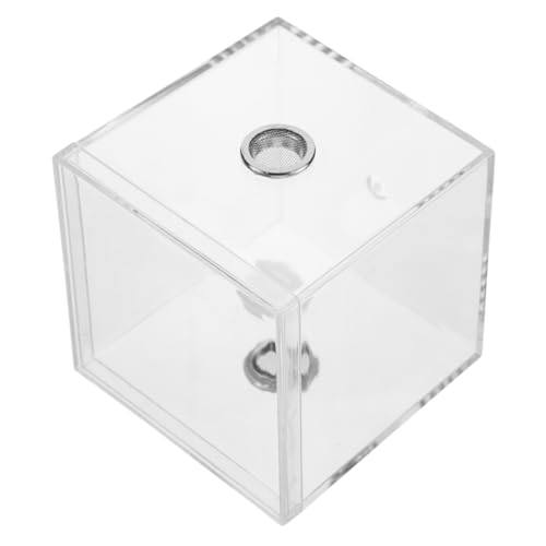 Hohopeti Transparent Insekten und Spinnenterrarium mit Hoher Sichtbarkeit Einfach zu Reinigen Geeignet als Krabbeltiere und Heuschreckenzuchtbox Klarer Beobachtungsbehälter für Terrarien von Hohopeti