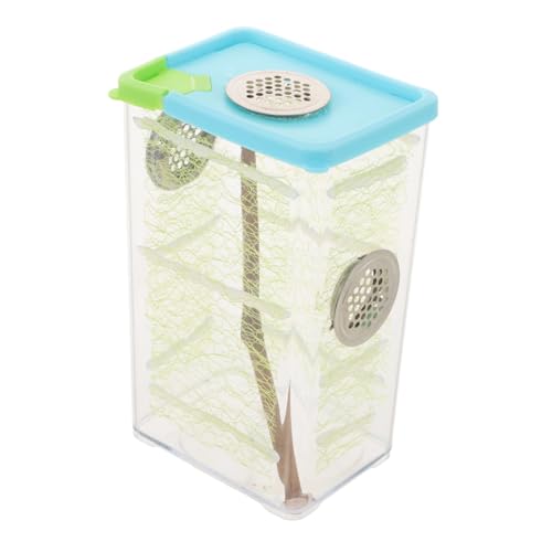 Hohopeti Transparente Reptilien Zuchtbox für Gottesanbeterin und Stabheuschrecken mit Optimaler Belüftung Leicht zu Reinigen Geeignet als Terrarium Futterbox und Pädagogisches von Hohopeti