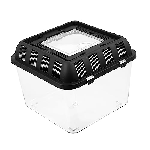 Hohopeti Transparente Reptilien Zuchtbox mit Belüftung Tragbarer Futter und Aufzuchtbehälter für Spinnen Eidechsen Frösche und Kleine Schlangen Robust und Lichtdurchlässig Hohopeti Transparente Reptilien Zuchtbox mit Belüftung Tragbarer Futter und Aufzuchtbehälter für Spinnen Eidechsen Frösche und Kleine Schlangen Robust und Lichtdurchlässig von Hohopeti