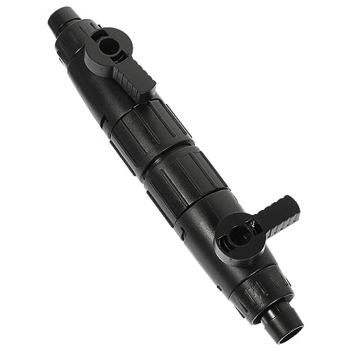 Hohopeti Trennfuge für Wasserleitungen Wasserschlauchanschluss Schwammfilter Wasserregelventile Wasserflussregler Aquariumventil stoßverbinder Ventile einstellen Aquarienregler Abs Black von Hohopeti