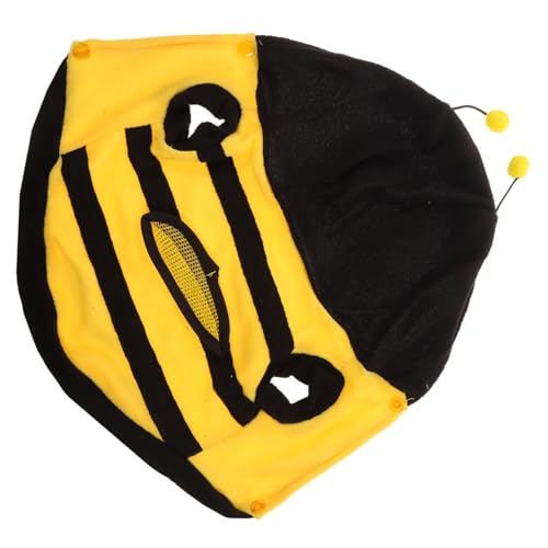 Hohopeti Verkleidungskostü Bekleidung für kleine Hunde kleines Welpenhalsband Welpen-Hoodie Welpen-Shirts hundemantel Dog Raincoat Hund Einteilige Kleidung Bienen-Cosplay-Kleidung Black von Hohopeti