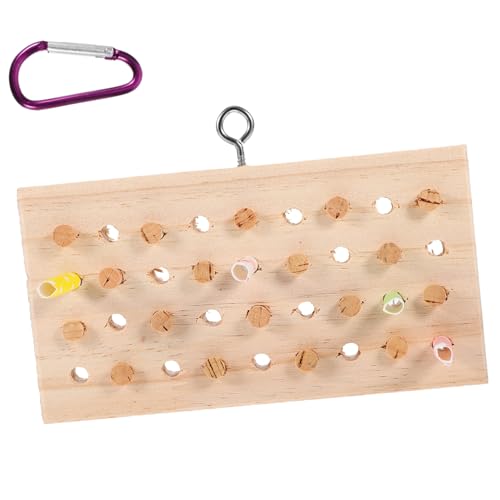 Hohopeti Vogel-kauspielzeug Aus Holz, Natürliches Hängespielzeug, Papageien-beißspielzeug Für Sittiche, Nymphensittiche, Hohopeti Vogel-kauspielzeug Aus Holz, Natürliches Hängespielzeug, Papageien-beißspielzeug Für Sittiche, Nymphensittiche, von Hohopeti