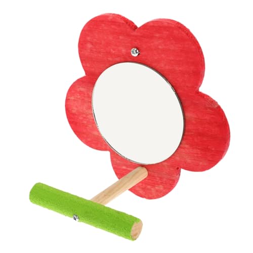 Hohopeti Vogel-papageien-spiegelspielzeug Mit Sitzstangenkäfig, Stehendes Zubehör, Papageiensittiche, Wellensittiche, Spiegeldekoration Hohopeti Vogel-papageien-spiegelspielzeug Mit Sitzstangenkäfig, Stehendes Zubehör, Papageiensittiche, Wellensittiche, Spiegeldekoration von Hohopeti