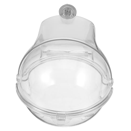 Hohopeti Vogelbadewanne aus Robustem Kunststoff Transparente Papageien Badewanne für Käfig Einfache Glatte Kanten für Wellensittiche Nymphensittiche und Andere Ziervögel Hygienisch und von Hohopeti