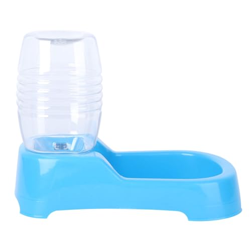 Hohopeti Wassernapf für Hunde mit Stabilem Rutschfestem Design Glatter Oberfläche und Automatischer Wasserzufuhr Geeignet für Zuhause und Haustierbedarf in Blau von Hohopeti