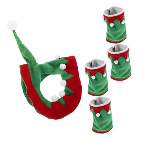 Hohopeti Weihnachts Pferde Kostüm Zubehör Atmungsaktive Beinschützer und Elf Mütze Set für Holiday Party Parade Feiern Hohopeti Weihnachts Pferde Kostüm Zubehör Atmungsaktive Beinschützer und Elf Mütze Set für Holiday Party Parade Feiern von Hohopeti