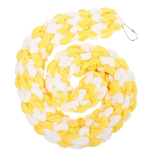 Hohopeti Kletterseil aus Baumwolle für Eidechsen Spielzeug für Haustierkäfige Schaukelseile für Hamster Vögel bissfest sichere Übung Gelb/Weiß Hohopeti Kletterseil aus Baumwolle für Eidechsen Spielzeug für Haustierkäfige Schaukelseile für Hamster Vögel bissfest sichere Übung Gelb/Weiß von Hohopeti
