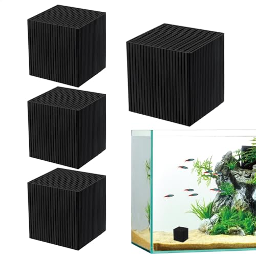 Holdes Aquarium Wasserreinerwürfel, Wassertrogreinerwürfel | Wiederverwendbares aktiviertes Kohlenstoffstarker Adsorption,Reiniger des Wassererlehers, Ultra-starken Filtration für Fischtank, Teich Holdes Aquarium Wasserreinerwürfel, Wassertrogreinerwürfel | Wiederverwendbares aktiviertes Kohlenstoffstarker Adsorption,Reiniger des Wassererlehers, Ultra-starken Filtration für Fischtank, Teich von Holdes