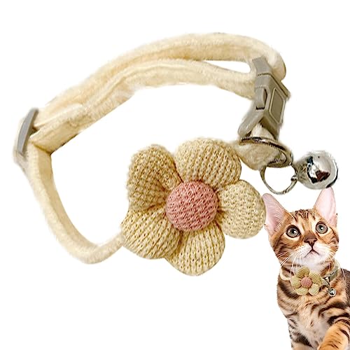Holdes Blumenhalsbänder für Haustiere | verstellbares Kätzchenhalsband mit Blume – Glöckchenhalsband für Haustiere, Mädchen, Katzen Holdes Blumenhalsbänder für Haustiere | verstellbares Kätzchenhalsband mit Blume – Glöckchenhalsband für Haustiere, Mädchen, Katzen von Holdes
