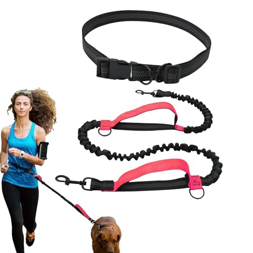 Holdes Freihändiges Seil für Hunde, freihändiges Hundeseil - Elastisches Zugseil für Hunde - Freihändiges, reflektierendes Hundeseil, einfach verstellbares Hundeseil an der Taille für Spaziergänge mit Holdes Freihändiges Seil für Hunde, freihändiges Hundeseil - Elastisches Zugseil für Hunde - Freihändiges, reflektierendes Hundeseil, einfach verstellbares Hundeseil an der Taille für Spaziergänge mit von Holdes