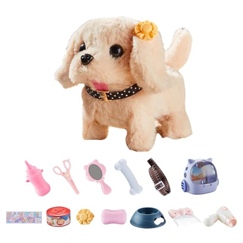 Holdes Hundespielzeug für Welpen, bellende Welpen, Kid Connection Walking Tier aus Plüsch mit Rucksack für Haustiere – mit Deluxe-Fütterungsset, elektronisches Spielzeug Holdes Hundespielzeug für Welpen, bellende Welpen, Kid Connection Walking Tier aus Plüsch mit Rucksack für Haustiere – mit Deluxe-Fütterungsset, elektronisches Spielzeug von Holdes