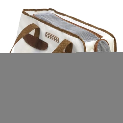 Holdes Hundetragetaschen für kleine Hunde, Haustier-Reisetasche, Hand- oder Umhängetasche, stabil, gut belüftet, brotbasiertes Design, Tasche für kleine, mittelgroße Katzen unter 7,5 kg von Holdes