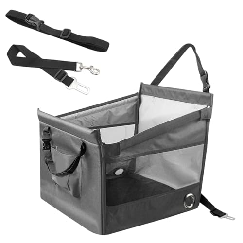 Holdes Hundewagensitz, Autohundsitz | Autoreisesitz für Hunde | Wasserdichtes Fahrzeug -Rucksack Kätzchenkissen für LKW, atmungsaktive Welpen -Booster -Autosatte von Holdes
