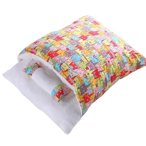Holdes Katzenschlafsackbett,Katzenschlafsack | Wärmekissensack für Haustiermatten,Beruhigender Taschen-Haustierbett-Wärmekissen-Sack, gemütlicher weicher Bett-Warmer Katzenschlafsack Holdes Katzenschlafsackbett,Katzenschlafsack | Wärmekissensack für Haustiermatten,Beruhigender Taschen-Haustierbett-Wärmekissen-Sack, gemütlicher weicher Bett-Warmer Katzenschlafsack von Holdes