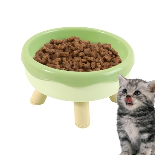 Holdes Neigbarer erhöhter Napf – Donut-Design, schräge Katzennapf, schmutzfrei, rutschfest, Rückflussverhinderung, schräge Katzennapf schützt die Wirbelsäule der Katze für Hunde und Katzen von Holdes